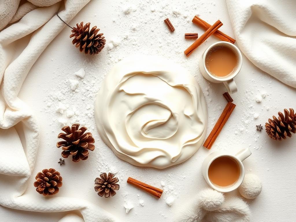 Cozy winter sensory play with snow dough and cocoa