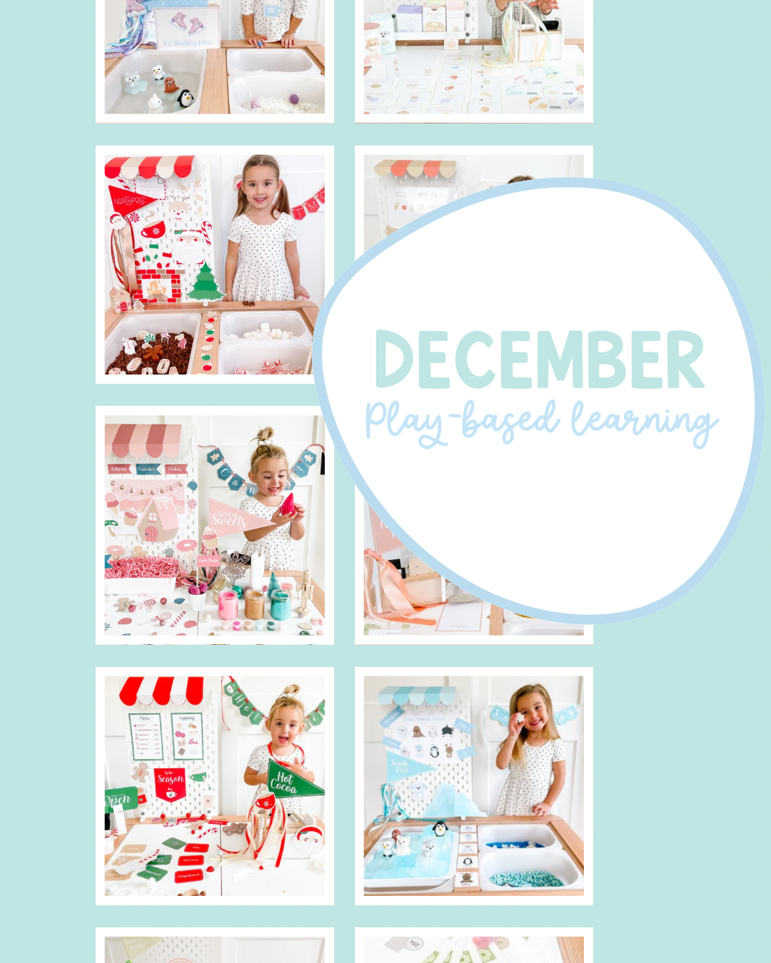 December Christmas sensory play activities for toddlers and preschoolers